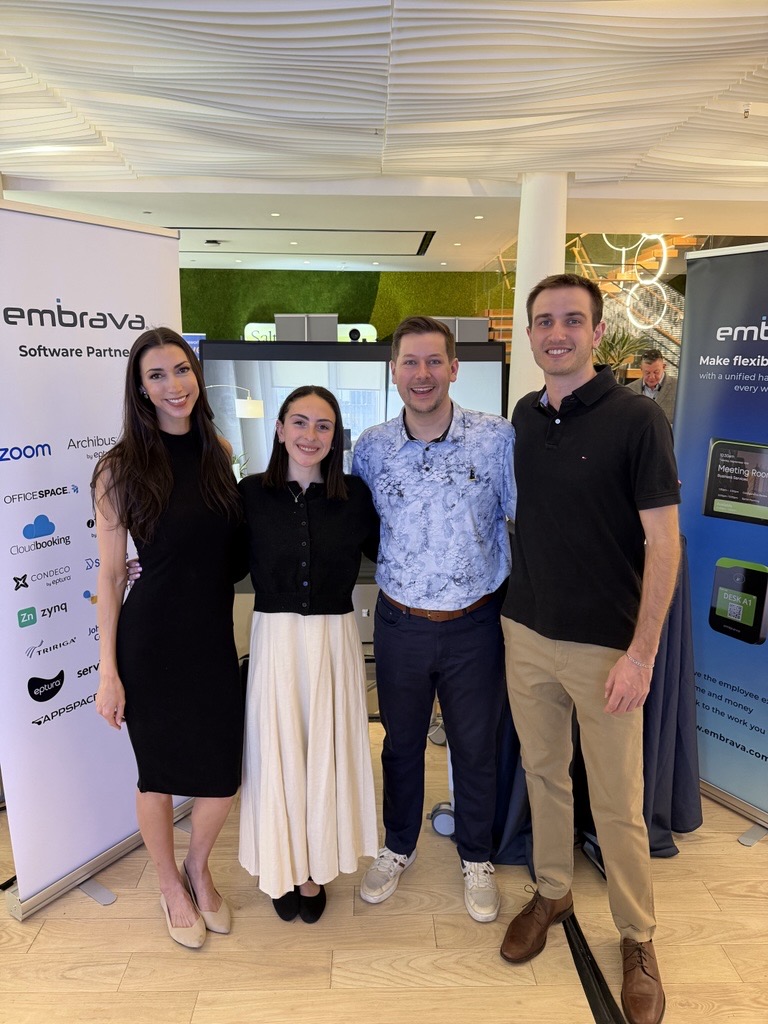 Embrava team at trade show